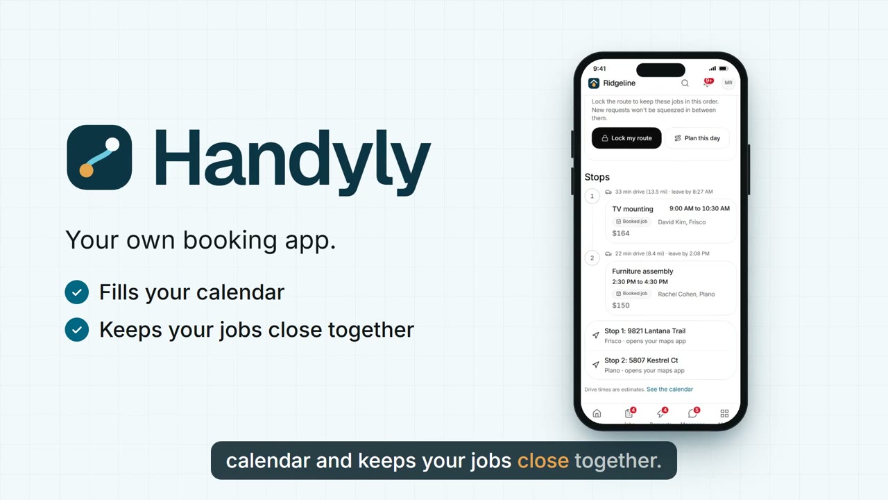 Handyly — your own booking app